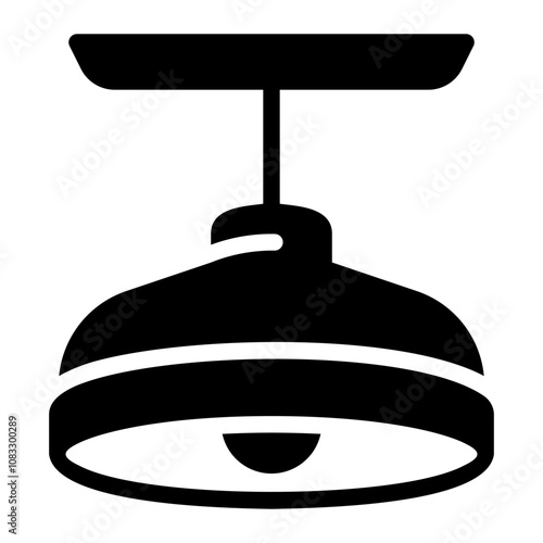 ceiling lamp Solid icon