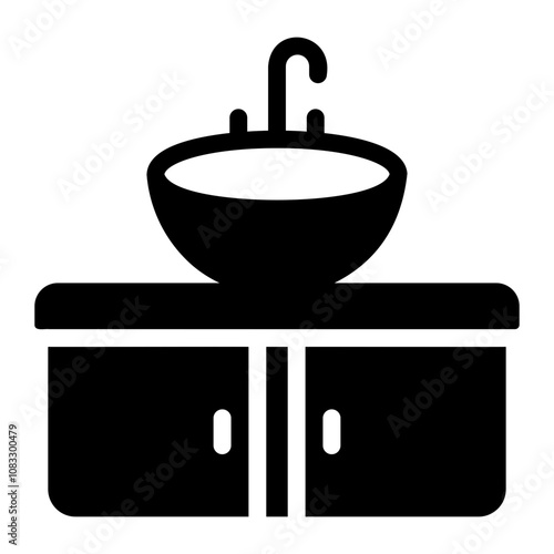 wash basin Solid icon