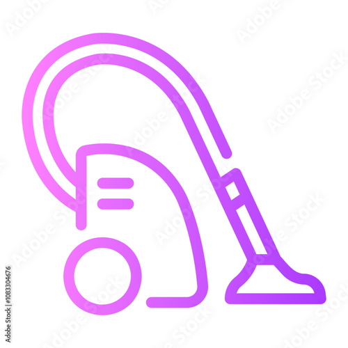 vacuum cleaner Line Gradient Icon