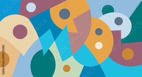 colorful abstract art for wall decoration
