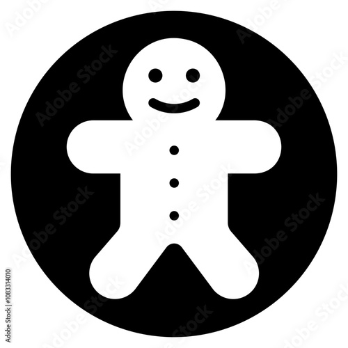 gingerbread glyph icon