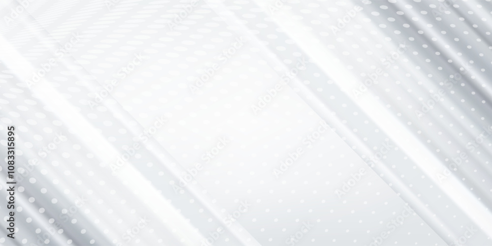 Obraz premium Abstract grey background poster with dynamic waves. technology network Vector illustration.