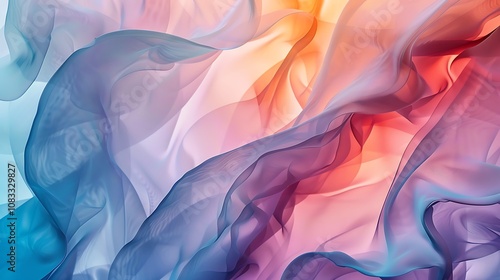 Colorful fabric with smooth surface and soft delicate texture for luxurious material design textile quality comfort elegance vibrant pattern tactile sensation concept.