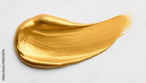 クリーム　テクスチャ　コスメ　美容　サンプル　見本　ゴールド　金色　ラメ