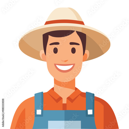 Portrait of a smiling farmer