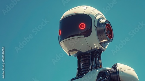 Colorful Cartoon Robot in a Playful Design photo