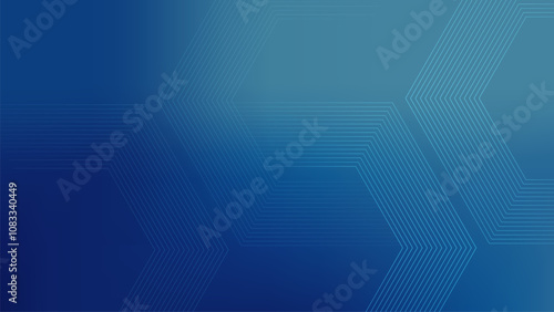 Abstract futuristic blue background geometric line with gradient dark. Vector illustration