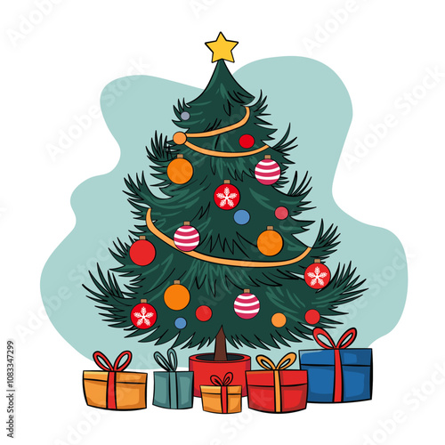 Christmas Tree with presents