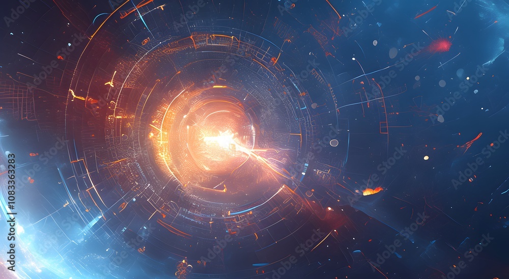 Obraz premium abstract background with circles