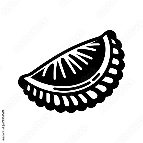 Simple Vector Icon of a Empanadas – Logo Design Illustration