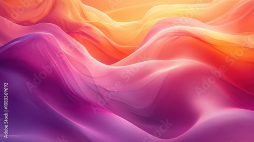 Wallpaper Mural Beautiful abstract waves of color blending together at sunset, creating a serene and calming atmosphere in soft gradients Torontodigital.ca