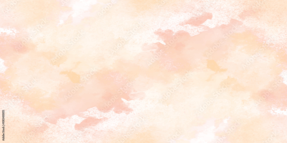 Obraz premium Light pink and beige watercolor with subtle pastel tones background, watercolor picture painting illustration background, Splash acrylic colorful background.