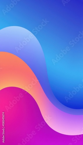 a close up of a colorful background with a curved design