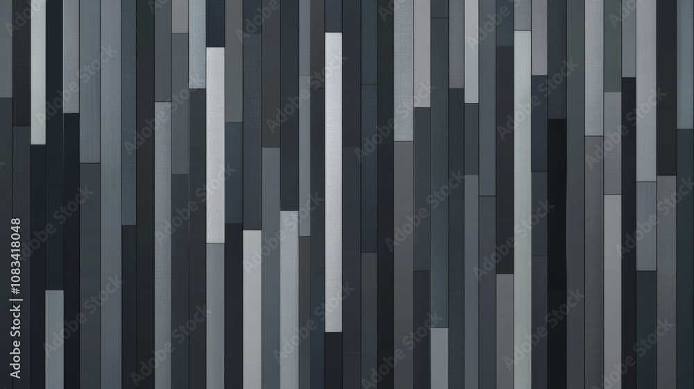 Obraz premium Vertical gray random tinted lines seamless pattern background