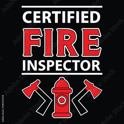 Certified Fire Inspector Typography Design