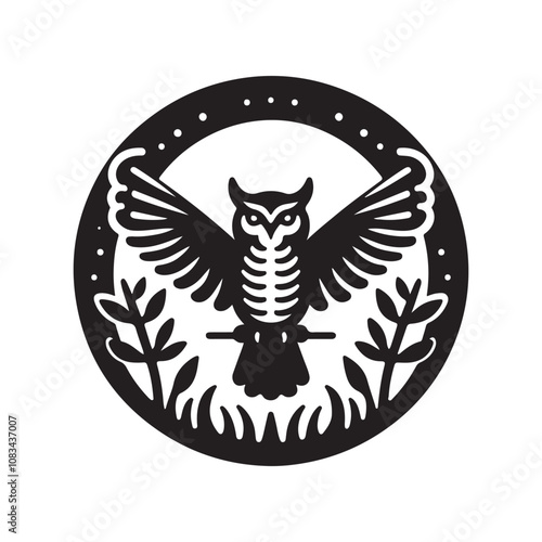 Download High-Quality Standard Winged Nightjar Silhouettes in Vector