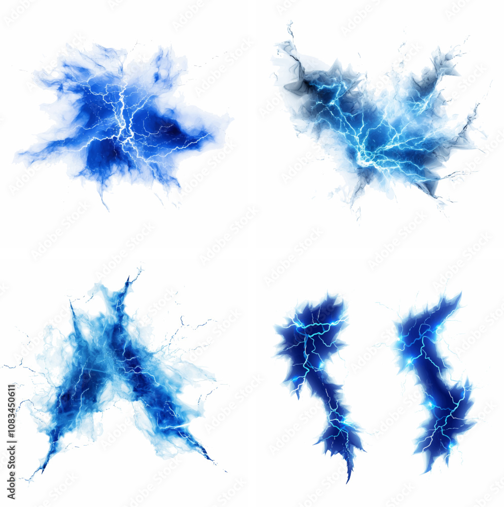 Fototapeta premium lightning thunder lightning strike thunderstorm lightning bolt electric discharge flash of l