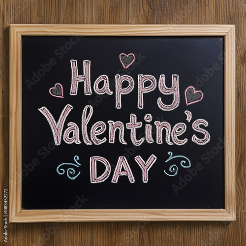 A black chalkboard with "Ha...