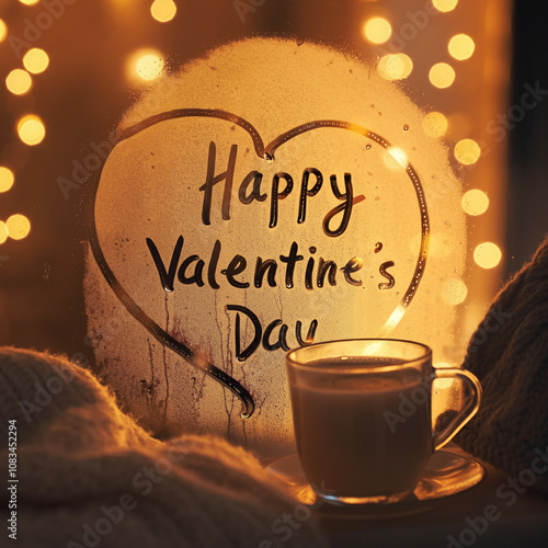 "Happy Valentine's Day" wri...