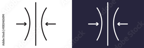 elasticity icon isolated on white background. Simple and editable elasticity icons. Modern icon vector illustration.