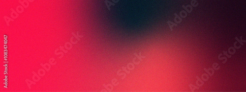 Red to Black Grungy Gradient Texture.  red crimson coral peach pink rose Dark pale calm noisy Background. Pastel red gradient foil shimmer background texture. Rough, grain, noise, bright spots.