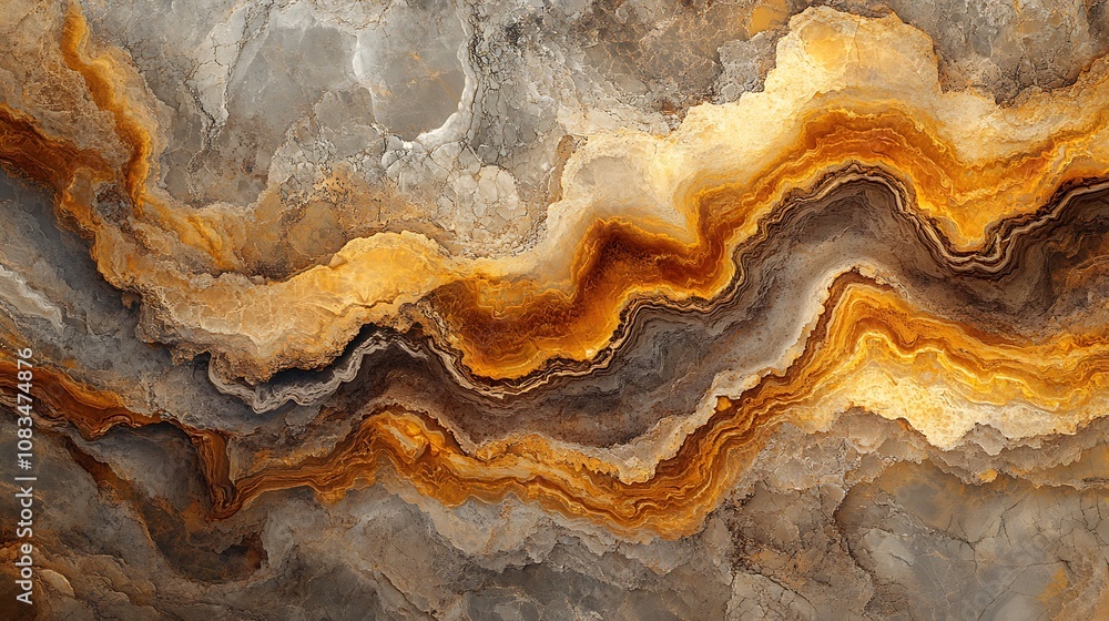 Obraz premium Background of swirling textured lines in shades, Background brown texture