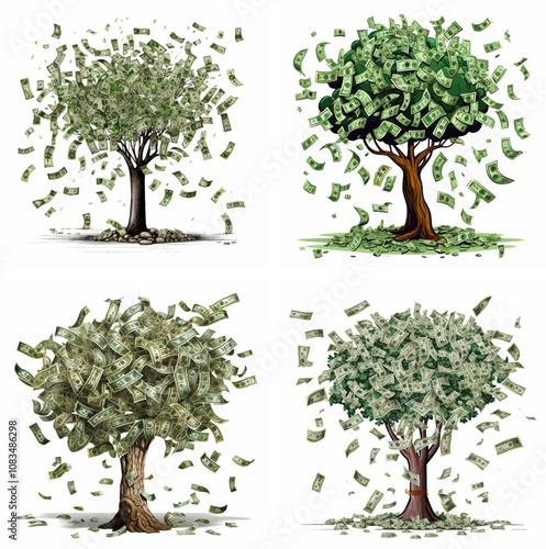 money tree plant bonsai indoor plant prosperity plant green plant lucky plant tree foliage o