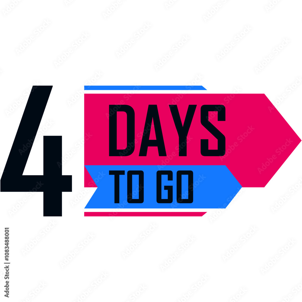 Obraz premium Days Left Countdown