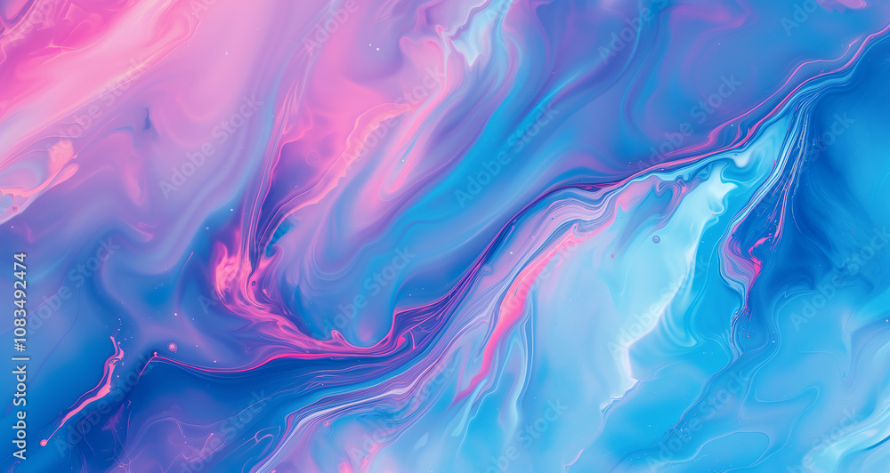 Obraz premium deep blue abstract fluid background 