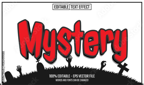 mystery editable text effect