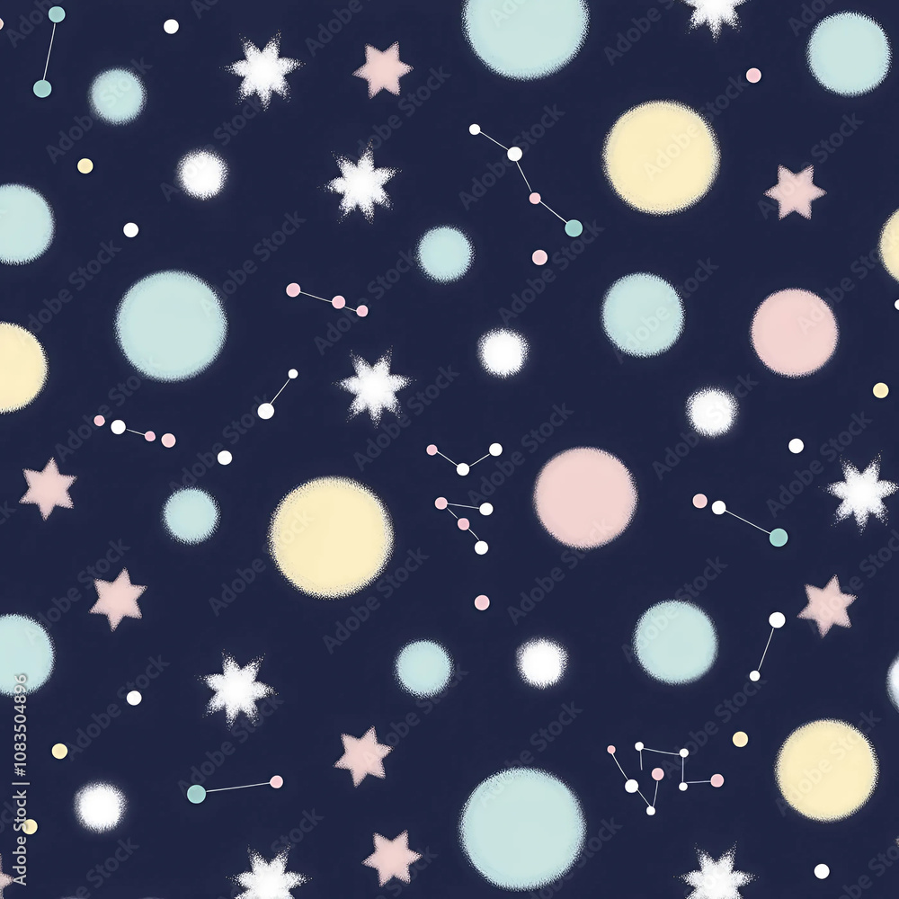 Fototapeta premium Dotted Pattern Background Illustration, Abstract Dotted Design