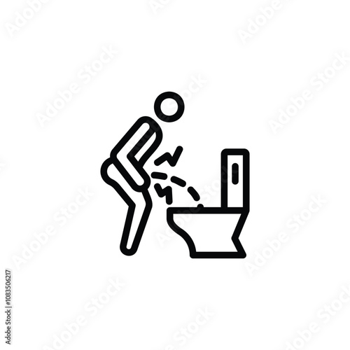 pee icon or logo design isolated sign symbol vector illustration. High quality black line style vector suitable for designers, web developers, displays and websites