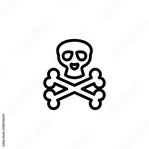 danger icon or logo design isolated sign symbol vector illustration. High quality black line style vector suitable for designers, web developers, displays and websites