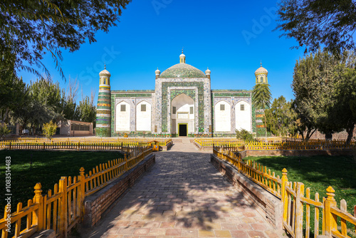 Mausoleum of Apak Khoja and Tomb of the Fragrant Concubine in Kashgar, Western of China. photo