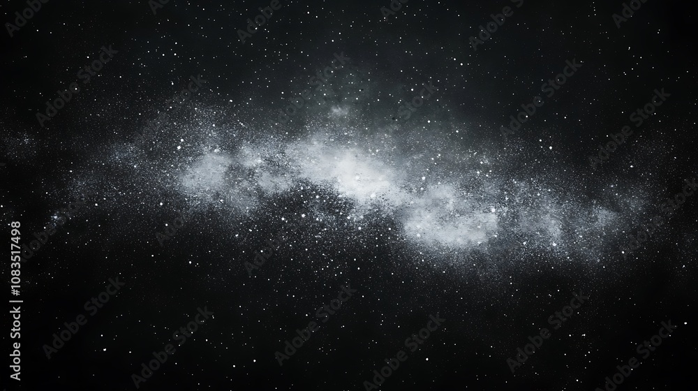 Obraz premium Background space galaxy star, Black background with a white grunge texture