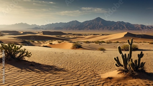 DesertValleyBackgrounds, AridLandscapeVisuals, SandyMountainScenes, DunesAndValleysDesigns
 photo