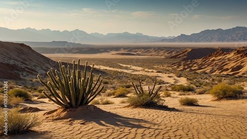 DesertValleyBackgrounds, AridLandscapeVisuals, SandyMountainScenes, DunesAndValleysDesigns
 photo