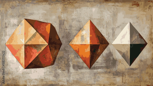 illustration with a star logo design