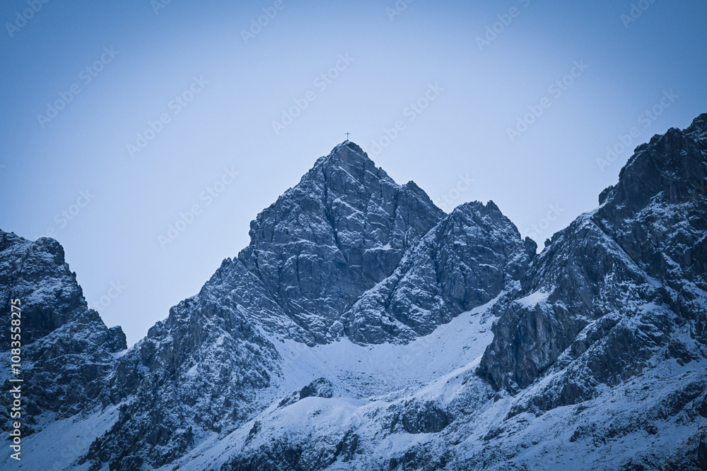 Obraz premium snowy mountain peaks