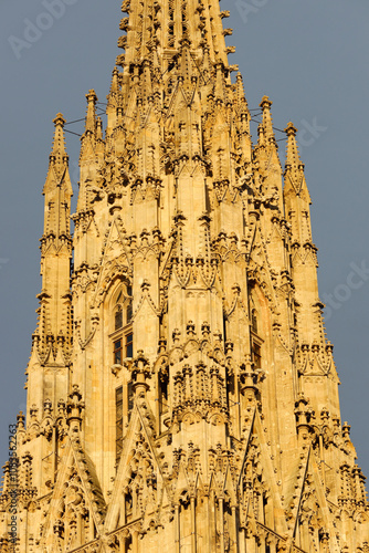 St. Stephen's Cathedral (Stefansdom) at sunset.  Vienna. Austria. photo