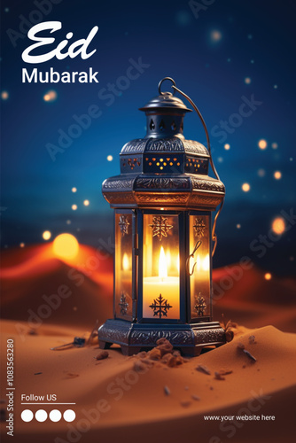 Happy eid mubarak background design