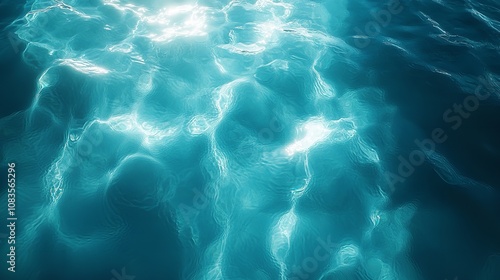 Abstract Underwater Texture: Blue Water Reflections