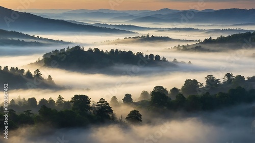 MistyValleyMorningBackgrounds, FoggyMountainLandscapes, SereneNatureScenes, MorningMistValleyDesigns
 photo