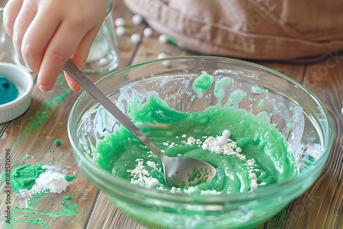 Making Oobleck Non-Newtonian Fluid: A Fun Science Experiment for Kids photo