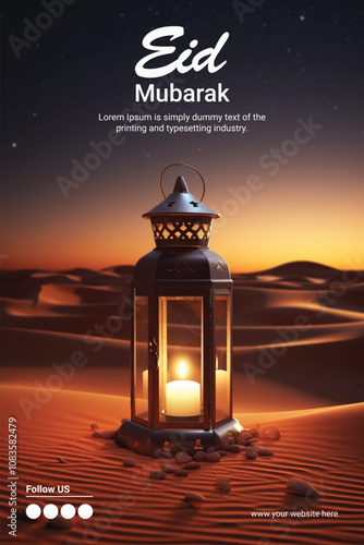 Happy eid mubarak background design
