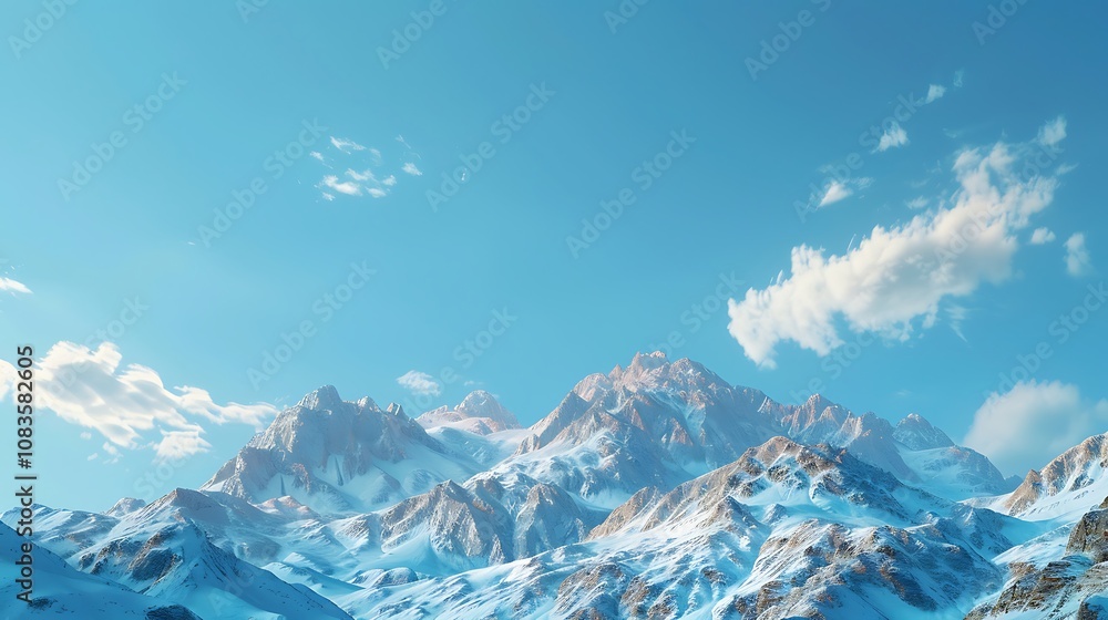 Fototapeta premium winter mountain landscape