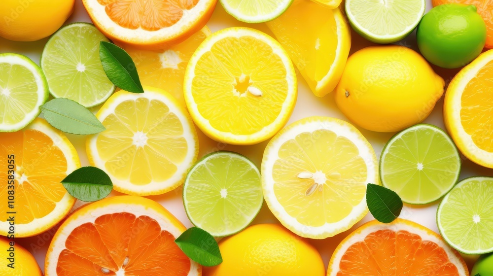 Obraz premium Fresh Citrus Fruits Display for Vibrant Cooking Ideas