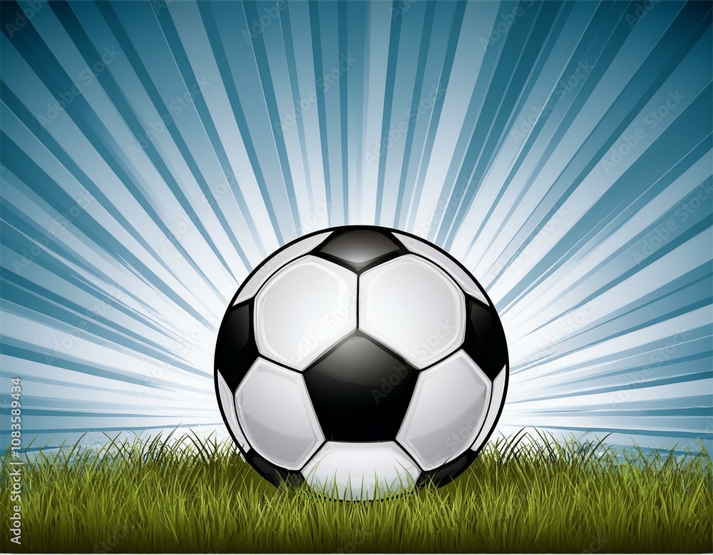 Naklejka premium Soccer / Football design template,free copy space, vector