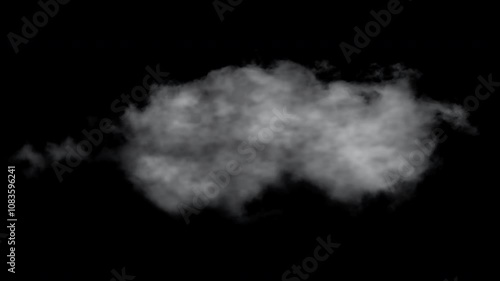 Animated Cloud With Alpha Channel