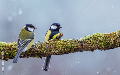 Bogatka Parus major sikora bogatka